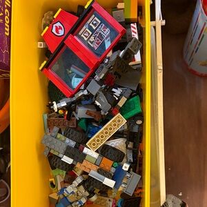 LEGO Mixed Building Set - Red, Yellow, Black, Green